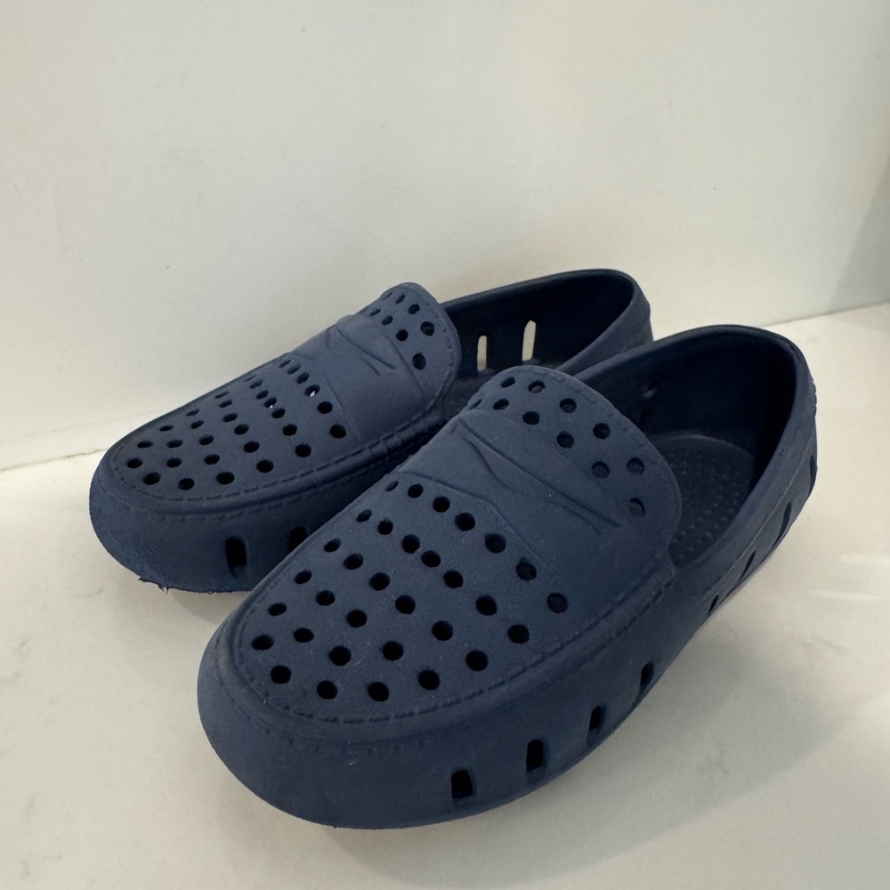 Kids Navy Slip-On Shoes